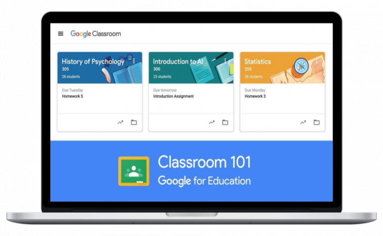 Google Classroom Mockup