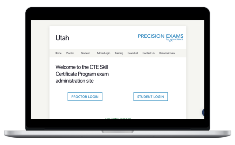 Precision Exams by YouScience Laptop Graphic